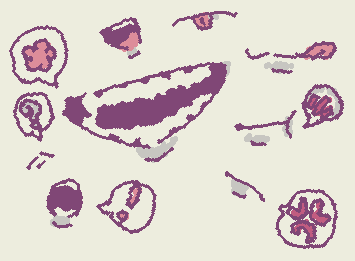 口を描くのは一番苦手です