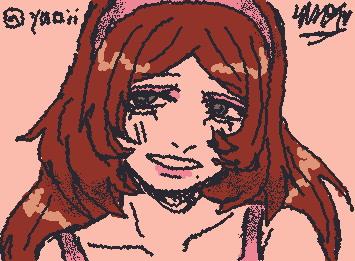 drawing this random girl i drew last night😋