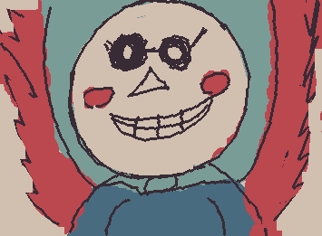 はっくまんです。（じぶんでかんがえた）
うしろのほのうでみずいろのまんとがあがったってかんじです。