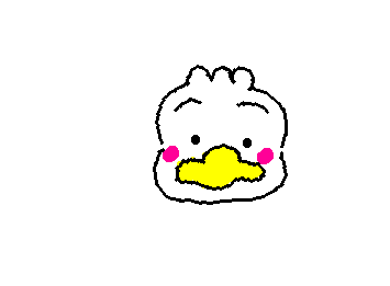 サンリオのあひるのペックル書いた!