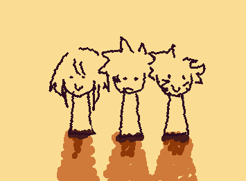 Just the three of us!