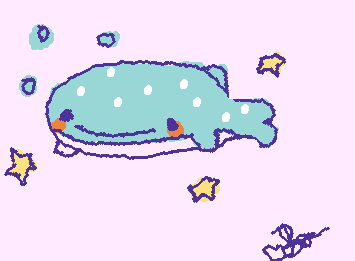 drew San-X or Jinbesan the Whale Shark for @the peanut dragon :3