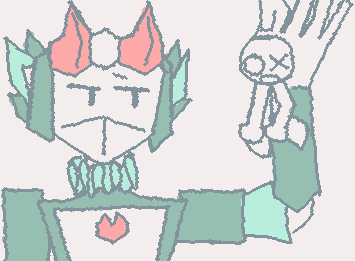 Drew my friend's Decepticon oc with my Marikinonline4 oc ^-^ [They just really silly]