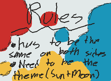 If you saw my last artwork then you know that Iam going day of the Dead mask and I need Ideas but I did not post the Rules