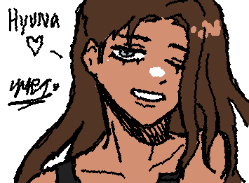 guys. I had to redraw her twice. I was so mad at myself because the second attempt was my favorite. (This is my third)