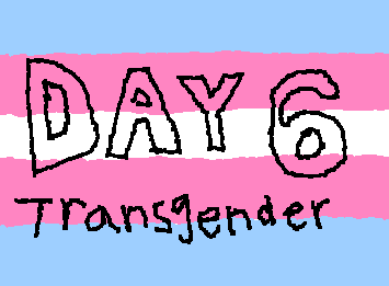 A bit late to day 6 :( day 6 was transgender!! When someones gender identity is different from what they were assigned at birth, today is aromantic!!