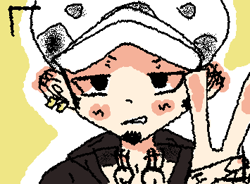 ローは面倒なのにもかかわらず上を向いて赤面しながらもピースしてくれました☆(こいつは何を言っているんでしょうか?)