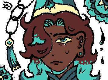my first Witch Hat Atelier oc, Vishal!! they specialise in casting using Mandala art :O