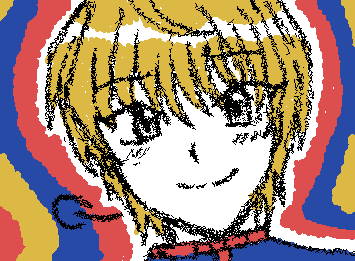 kurapika my love!! (I only use 3 colours because I don't know how to add more colours🥲)