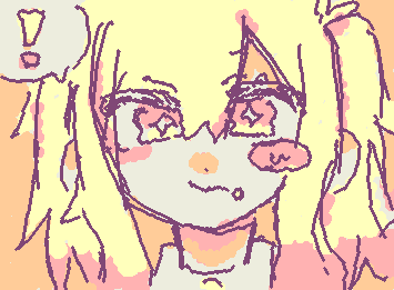 新作のポテチが美味しかった咲希ちゃん。
(前のが下手すぎたので描き直しました!!)
