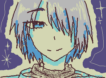 @MARON 逃げ若の吹雪さん描けたンゴ〜、目がもうちょいツリ気味なはずなのに苦手な形過ぎて出来なかったゴメソ。色塗り鬼畜過ぎて笑った