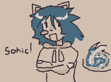 sonic a mi estilo version humano y version bolita jeje