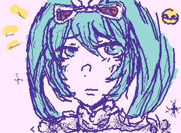 HATSUNE MIKU! This is one of my figures of miku!