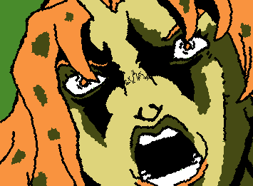 I've been drawing Diavolo a lot lately, huh...This is my favorite Diavolo that I've done.