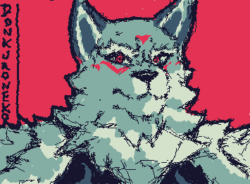 Fan art de: Lupo Kan! (speedpaint en tictok: donkuroneko)