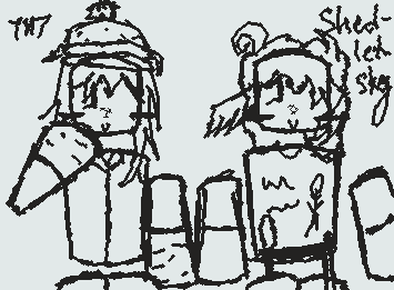 I FEED YOU CHICKENBURGER FANS! (7n7xshedletsky) I was very lazy so no color which feels weird but whatever- ty for 11 followers now D: so much people😵‍💫