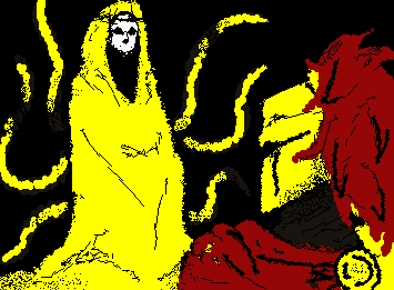 [Whatever you do, at the crossroads, don't turn left.]
d3rlord3 and The King in Yellow bc im hyperfixated on SFAWTDE (hmo on the king tho..)