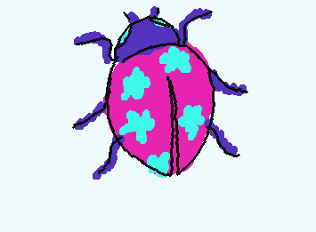 Ladybug, with stars instead of dots... But I think they don't look like stars