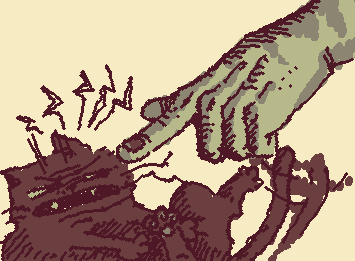 Don’t point at cats with your finger, they don’t like it :P