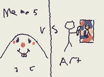 memes vs art idk what to do