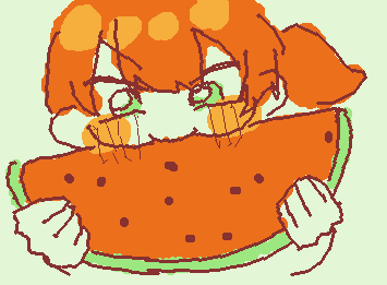 ばーちゃんがめっちゃでかいスイカくれた！！！！うわぁぁい！！！！！！！！全部食う！！！！！！
