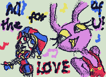 My favorite scene in TADC .·´¯`(>▂<)´¯`·. 
Funnybunny is GOD