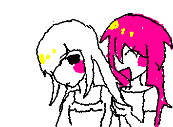 @Red_Mushroom ur occsss!! Ivy playin with Serraphine´s hair c: i tried sorry if it looks bad :c