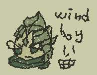 Wind Archer Cookie doodle before sleep because uhm I wasn't able to finish the drawing earlier..