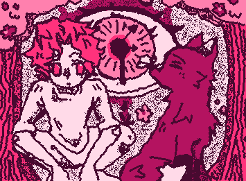 Rook and the fox again but it's in the jellybean color palette 🥹😗