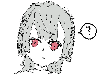 これはコスパフォ見てニヤニヤしながら描いてた(??)弦月。勉強する気失せて今これ