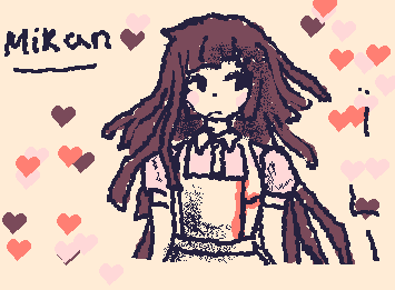 mikan :3 (I traced a sprite :P ) hehehehe!