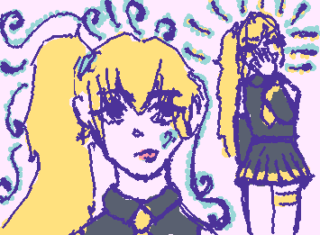 I got a rec to do Akita neru 
Sorry it’s messy I got bored