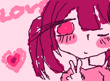 てきとーにかいてたら上手く出来ました！
皆さんわかります？なんか落書きで描いたらなんやかんやめっちゃ上手いなーみたいなこと。またコメントで教えてくださいねv(´∀｀*v)ﾋﾟｰｽ