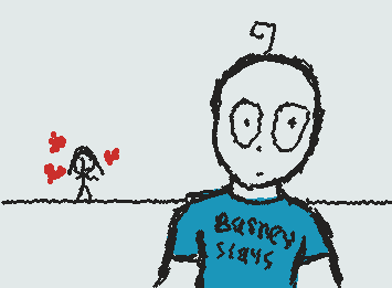 Me and my “bf” 🤭🥰😚 “a doodle I made when I was 3 but upgraded (remake of original is next)