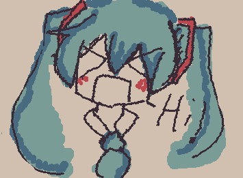 MIKUUU! (Wip) first drawing!