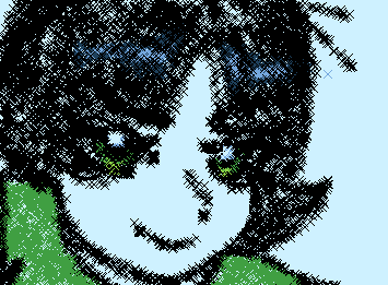 I drew Buttercup from The PowerPuff Girls!
