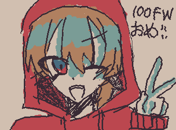 @Akaiti 100フォロワーおめでとう！！！適当ですまん🥲本垢でかく！！！今日はこれで許してちょ😘