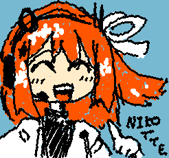 ご機嫌気取りゃハッピネス〜！
稲むりさんのNIKOTTEのFAですわ　足立レイかわいい