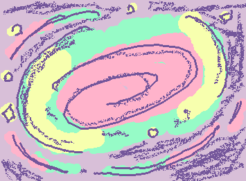 It’s a colorful galaxy maybe even taffy candy 🌟