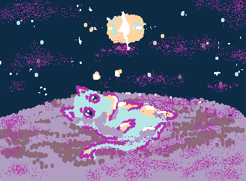 "I remember, too, a distant bell and stars that fell" underneath the moonmin (Moomin)