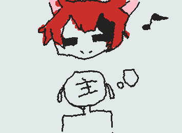 ゆめえですね、ねてるぬしの、かみを、むすんでるりぬきゅんですね！　＃りぬきゅん　＃ゆめえ