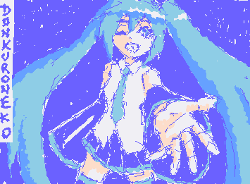 Fan art de Hatsune Miku! :D (spee paint en mi tiktok: donkuroneko)