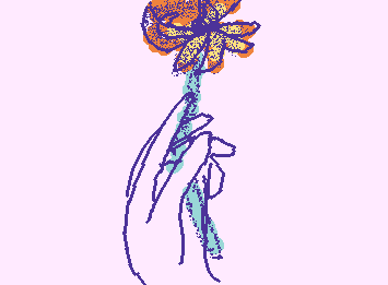 hand held blooming orchid......cuz yea. :)
Comment some drawing requests u want me to draw