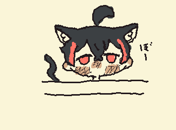 最近ずっとこんなこんな感じ(猫耳はなんとなくつけた)