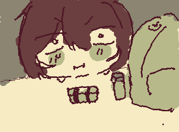 Hiding from my friends at lunch because I’m angry at them