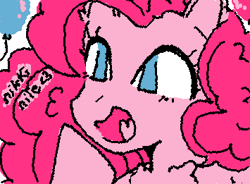 una pinkie a mi estilo uwu
otra pony de colores