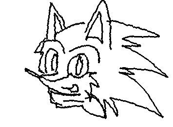 New sonic style but I drew with my finger on my phone 🥹🥹