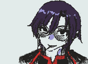 @inariさん、リクエストの桃源暗鬼の朽森紫苑です! それからリクエスト遅くなって申し訳ございません!!!😔🙇🙇🙇