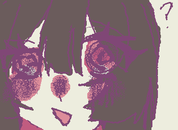 (・・?　絵柄を少し変えて描きました!！
I tried a slightly different art style!