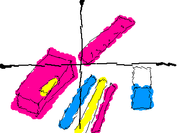 窓から見える文房具